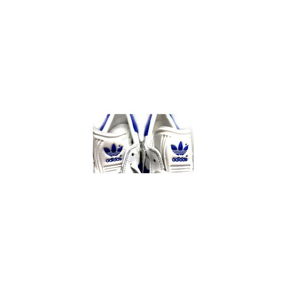 New Rare & Unique Adidas Originals Gazelle White & Blue Sneakers Athletic Shoes main image 7